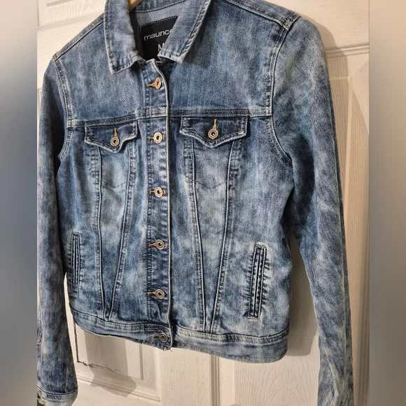 Women's Maurices Denim Jacket Sz M - Picture 2 of 5